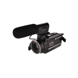 AGFA PHOTO Realimove CC2700 – Caméscope Numérique, Vidéo 2.7K, 24MP, Écran Tactile 3'', Zoom 18X, Télécommande, 2 Batteries, Micro, Batterie Lithium - Noir
