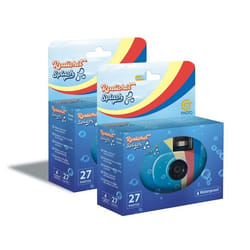 GT Photo GT27WP Realishot Splash - Lot de 2 Appareils Photo Jetables Étanches - 27 Poses Idéal pour Photos sous lEau et Extérieur