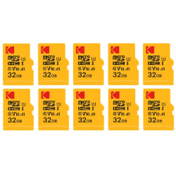 Kodak Pack de 10 Micro SDXC 32GB