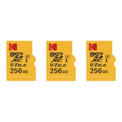 KODAK Micro SD 256 GB Pack de 3
