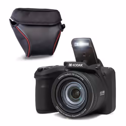 KODAK Pixpro Astro Zoom AZ405 + Etui - Appareil Numérique Bridge Zoom X40 24 mm 20 Mégapixels LCD 3 Vidéo Full HD 1080p - Noi ...