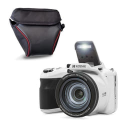 KODAK Pixpro AZ425 Appareil Photo Bridge 20MP Zoom Optique 42x + Etui – Vidéo Full HD Grand Angle 24 mm Ecran LCD 3 – Blanc