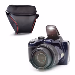 KODAK Pixpro Astro Zoom AZ528 + Etui Protection - Appareil Photo Numérique Bridge Zoom 52x Grand Angle 24 mm 16MP - Bleu Nuit