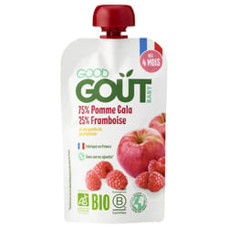 Good Goût Pomme Gala Framboise dès 4 Mois Bio 120 g