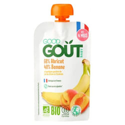 Good Goût Abricot Banane dès 4 Mois Bio 120 g