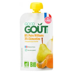 Good Goût Poire Williams Clémentine dès 4 Mois Bio 120 g