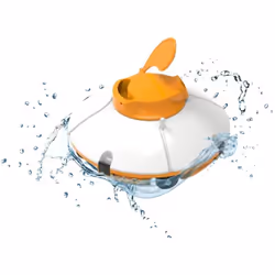 Bestway - Robot aspirateur de piscine autonome Frisbee orange pour piscine à fond plat