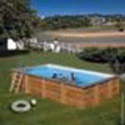 Piscine rectangulaire - NO NAME - Elly SWIMWOOD - Bois traité FSC - 62 x 3 m - 185 m3