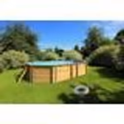 Piscine bois octogonale Emeo SWIMWOOD - Marque NO NAME - 541 x 350 x h 131 M - 14m3 - Filtre à sable
