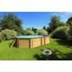 Piscine bois octogonale Emeo SWIMWOOD - Marque NO NAME - 541 x 350 x h 131 M - 14m3 - Filtre à sable