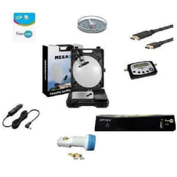 Kit Camping Car - Optex - Parabole 35 CM - Récepteur ORS 9948 - Kit Satfinder - Coaxial HD ME