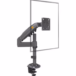 Support de bureau - accessoire gamer - avec ressort à gaz pour écrans lcd 17" - 30" Modèle: NB H100G Adaptateur VESA 75 et 10 ...
