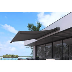 Store banne LED motorisé 3 x 2,5 m gris CETO, Concept Usine