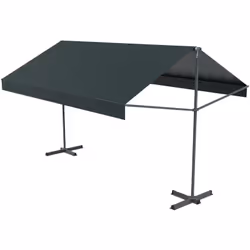 Description générale Dejeunez dans votre jardin à l'abri du soleil grâce à ce store banne double pente gris. Sa toile peut ég ...