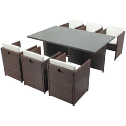 Miami 6 marron/blanc + housse de protection