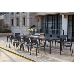 Concept Usine Olhao ensemble de meubles de jardin Gris