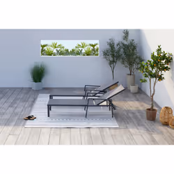 Concept Usine Bari chaise de plage Gris