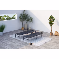 Concept Usine Bari chaise de plage Noir