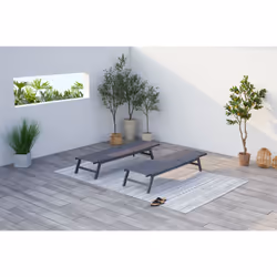 Concept Usine Prato chaise de plage Gris