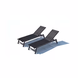 Concept Usine Prato chaise de plage Noir - Vue supplémentaire 6