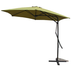 Alcudia Vert - Parasol rond avec système d'ouverture rapide