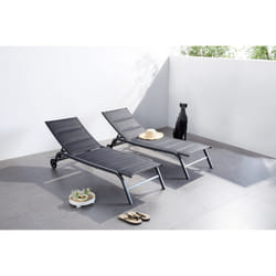 Concept Usine Lisboa chaise de plage Noir