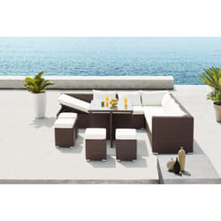 Concept Usine Samoa ensemble de meubles de jardin Marron, Blanc