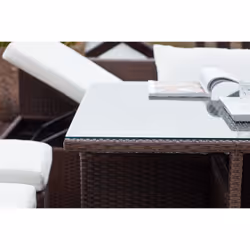 Concept Usine Samoa ensemble de meubles de jardin Marron, Blanc