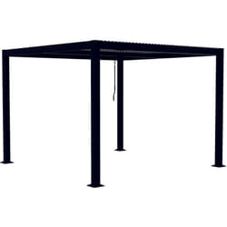 Concept-usine - milos - Pergola bioclimatique 3x3 m structure et lames en aluminium