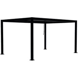 Concept-usine - milos - Pergola bioclimatique 3x4 m structure et lames en aluminium
