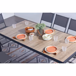 Concept Usine Lagos ensemble de meubles de jardin Gris