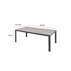 Concept Usine Lagos ensemble de meubles de jardin Gris
