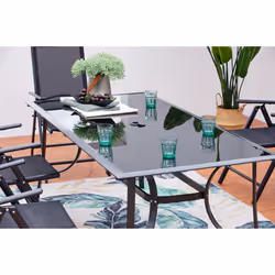 Concept Usine Rimini table de jardin Noir