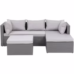 Plongez dans l'élégance raffinée du salon de jardin en résine tressée Lecci, une fusion parfaite de style et de confort pour ...
