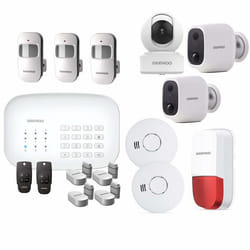 Système dalarme - Daewoo - SA611 - WiFi/GSM - 13 accessoires - 3 caméras - 1 sirène