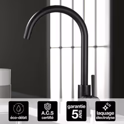 Mitigeur de cuisine LYON GCR002 Un design sophistiqué et une technologie de pointe pour une cuisine pratique et élégante Le M ...