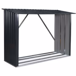 Les + produit Espace de rangement pour protéger votre bois des intempéries Capacité de stockage : 2 stères Fond surélevé : év ...