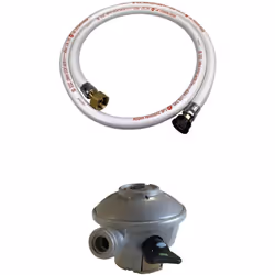Ce kit complet de connexion de gaz comprend un flexible souple de 1m50 et un détendeur Quick-on Propane 37mbar. Le flexible,  ...