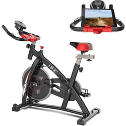 Vélo dappartement magnétique ISE Biking SY-7802 avec roue dinertie de 10kg et support capitonné