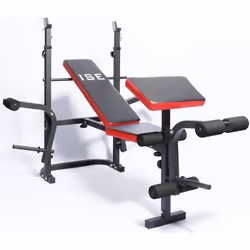 ISE Banc de Musculation Multifonction Mixte Réglable Pliable Inclinable Fitness pour Entrainement Complet SY-5430B