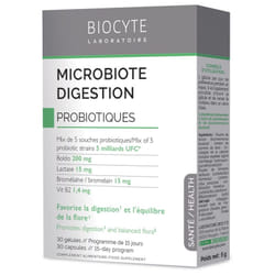 Biocyte Microbiote Digestion 30 Gélules