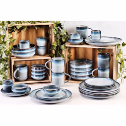 Björn SR-COGM kit de vaisselle 36 pièce(s) Grès Bleu - Vue supplémentaire 7