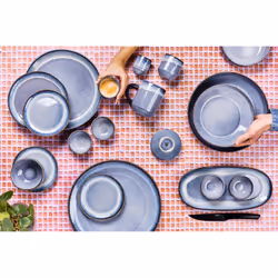 Björn BJ-LPGM assiette Assiette de dîner Rond Porcelaine Bleu 6 pièce(s) - Vue supplémentaire 6