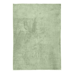 Tapis de salon 80x150 cm Polyester Uni Vert
