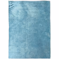 Tapis de salon 200x290 cm Polyester Uni Bleu