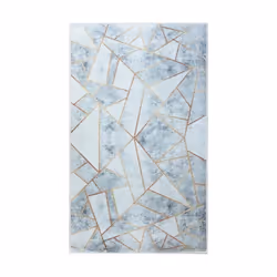 Tapis de salon 120x180 cm Polyester Grafic Gris