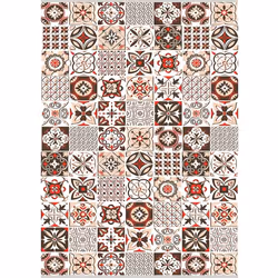 Tapis de salon 60x90 cm Polyester Tren Orange