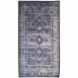 Tapis de salon 160x230 cm Polyester Maghreb Gris