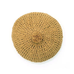 Coussin décoratif - Nattiot - Lenka - Rond - Jaune - 30x30 cm