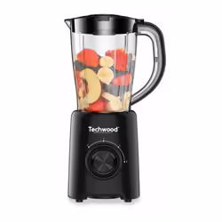 Techwood TBL-786, Mélangeur de table, 1,5 L, Fonction d'impulsion, 500 W, Noir